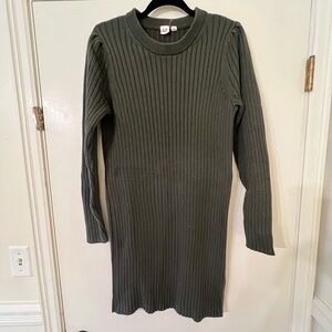 Gap Sweater Dress Olive Size M